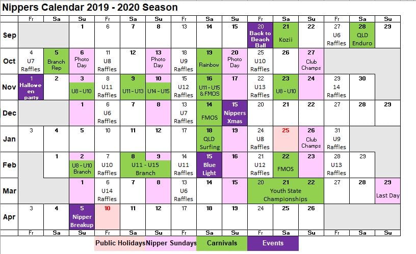 2019 2020 Calendar